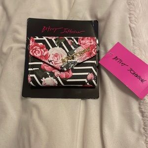 Betsey Johnson floral trifold wallet